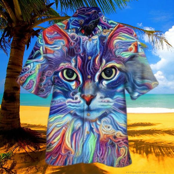 3D Cat Hawaiian Shirt