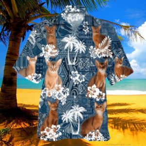 Abyssinian Hawaiian Shirt Cat In Hawaiian Shirt 3D Full Print Cat Hawaii Shirt