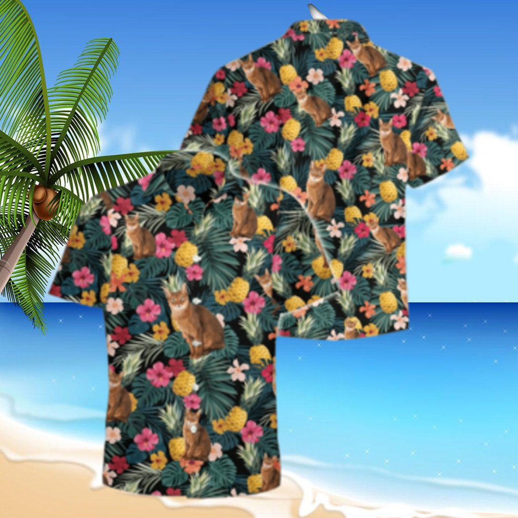 Abyssinian cat for Men, Women, love cat Aloha Shirt Summer Hawaiian Shirt