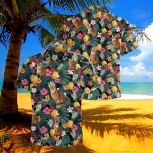 Abyssinian cat for Men, Women, love cat Aloha Shirt Summer Hawaiian Shirt