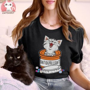 Antidepressant Cat Shirt, Funny Cat Shirt, Cat Lover Gift, Kitty Kitten Shirt, Womens Cat Shirt, Animal Lover Shirt