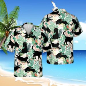 Black Cat Beach Hawaiian Shirt