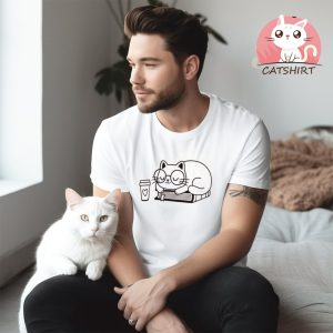 Books, Cat and coffee Shirt, Cat Shirt, Reading Shirt, Books Shirt, Cat Shirt, Reading Shirt, Book Lover Gift Shirt,