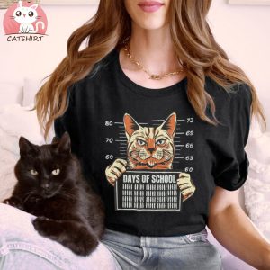 Cat 100 Day School Shirt