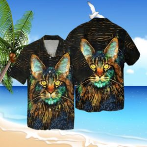 Cat Aloha Beach Hawaiian Shirt