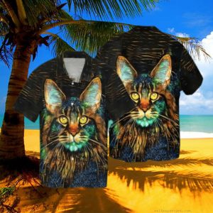 Cat Aloha Beach Hawaiian Shirt