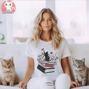 Cat And Book Shirt