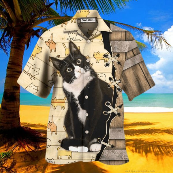 Cat Angels Without Wings Hawaiian Shirt