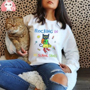 Cat Back to school rocking in my school shoes shirt