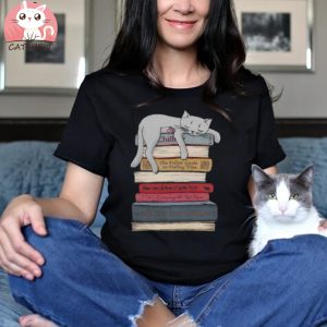 Cat Book Shirt, Books and Cats Shirt, Funny Book Lover Shirt, Cat Lover Shirt, Reading Shirt, Book Lover Gift Shirt, Reader Bookish Shirt