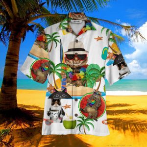Cat Colorful Amazing Design Unisex Hawaiian Shirt