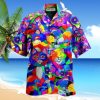 Cat Colorful Rainbow Hawaiian Shirt