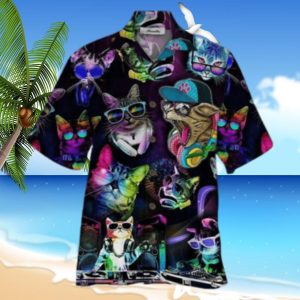 Cat DJ 3D Hawaiian Hawaii Shirt