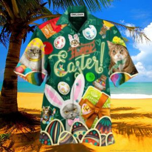 Cat Easter Blessings To You And Your Cats Hawaiian Shirt