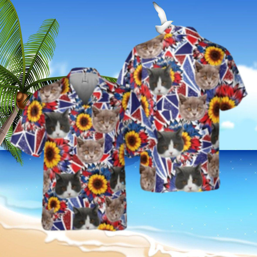 Cat Flower 3D Hawaiian Shirt