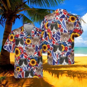 Cat Flower 3D Hawaiian Shirt