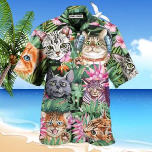 Cat Is My Life Funny Hawaiian Shirt