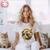 Cat Listens To Music With Headphones Shirt