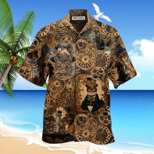 Cat Love Machine Vintage Hawaiian Shirt