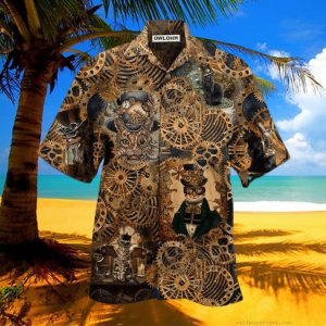 Cat Love Machine Vintage Hawaiian Shirt