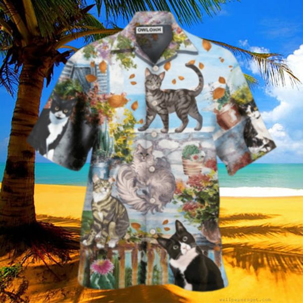 Cat Loves Home And Loves Summer Hawaiian Shirt