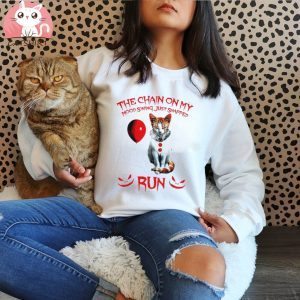 Cat Pennywise Halloween the chain on my mood swing just snapped run shirt