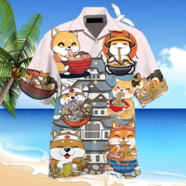 Cat Ramen Lovely Style Hawaiian Shirt