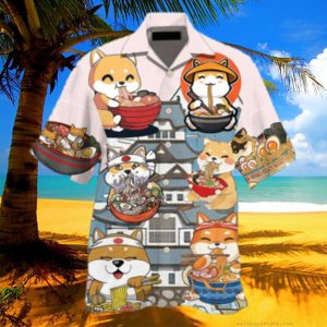 Cat Ramen Lovely Style Hawaiian Shirt