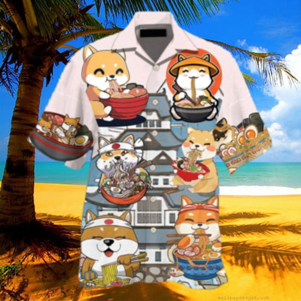 Cat Ramen Lovely Style Hawaiian Shirt