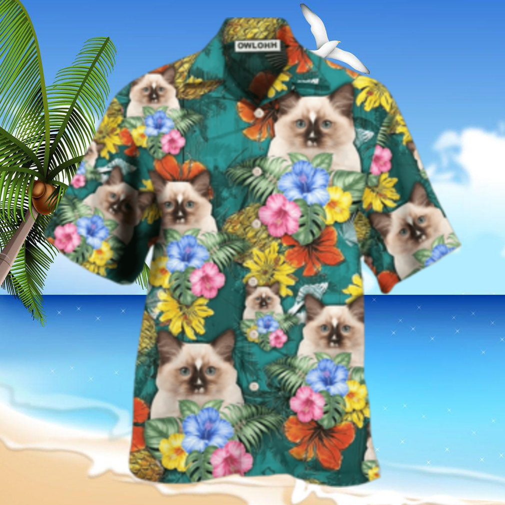 Cat Tropical Various Style Custom Photo Hawaiian Shirt
