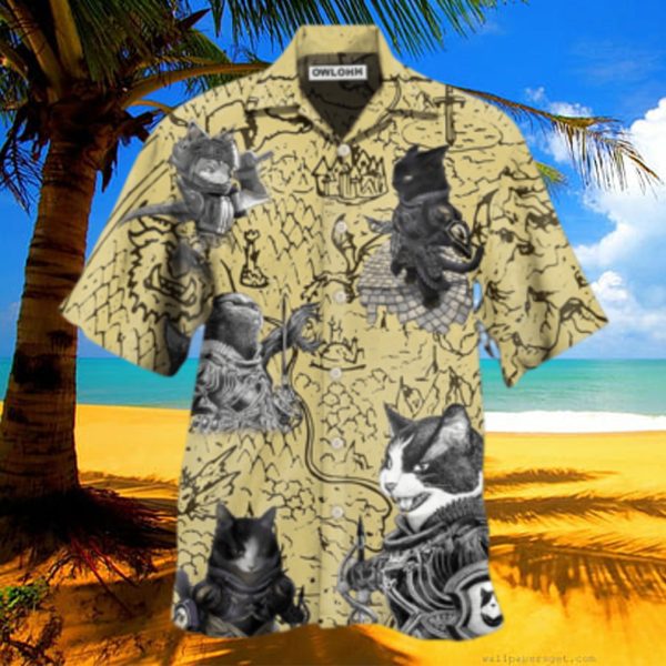 Cat Warrior Strong Hawaiian Shirt