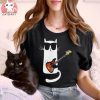 Cat Wearing Sunglasses playing Bass Guitar shirt