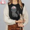 Cute Black Cat Nurse International Nurse Day T Shirt