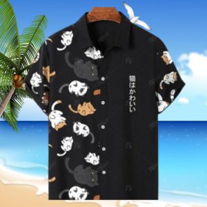 Cute Cat Hawaiian Shirt