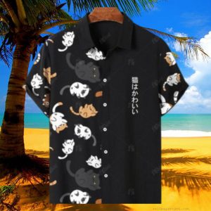 Cute Cat Hawaiian Shirt