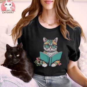 Cute Cat Shirts Banned Books Shirt Book Lover Cat Lover Gift Librarian Shirt Book T Shirt Funny Cat Shirt Bookish Shirt