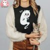 Cute Ghost Cat T Shirt BOO Kitty Kitten Halloween Shirt