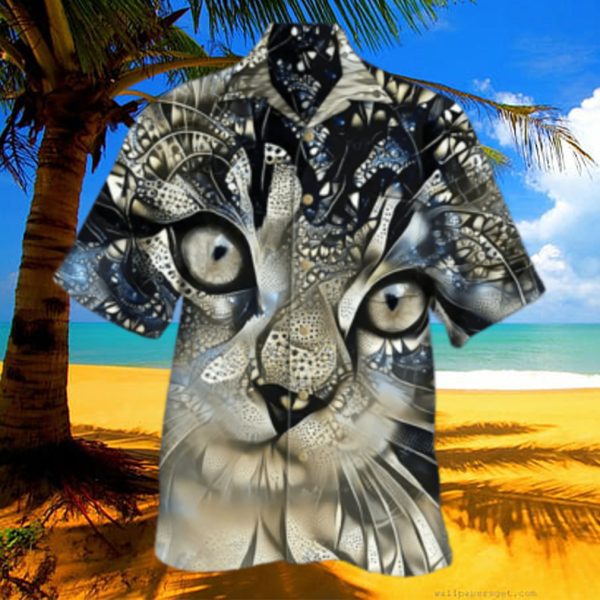 Diamond 3D Cat Hawaiian Shirt