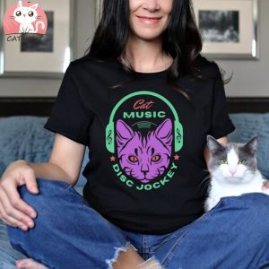 Disc Jockey DJ Cat T shirt