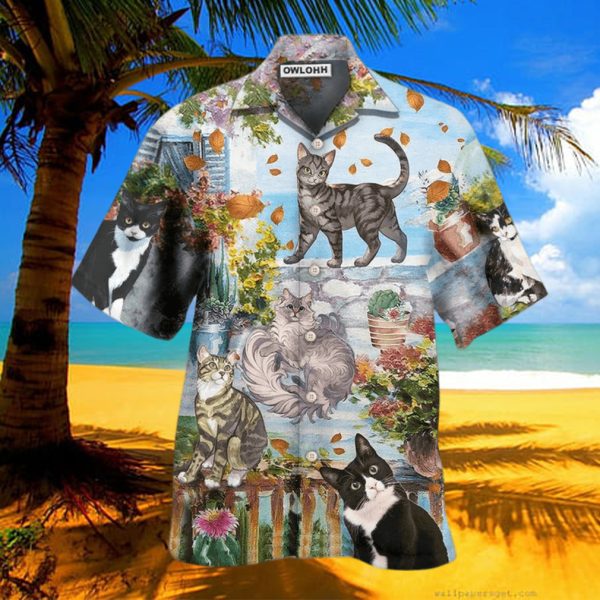 Cat Loves Home And Loves Summer Hawaiian Shirt