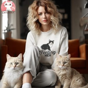 Feeling MEH Cute Cat T Shirt