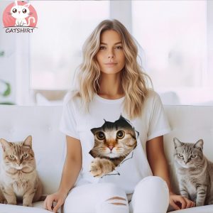 Funny Cat Shirt Gifts for Cat Owners Cat Lovers Shirt