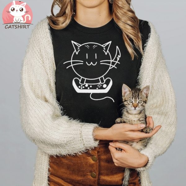 Gamer Cat Youth Tee Shirt