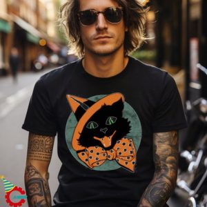 Halloween Black Cat vintage shirt