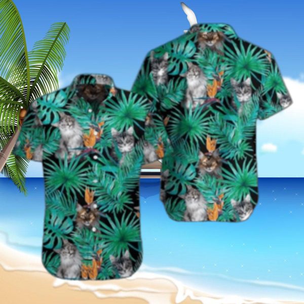 Hawaii Shirt Maincoon Cat Hawaii Shirts