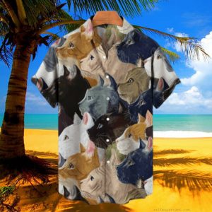 Hawaiian Style Cat Shirt