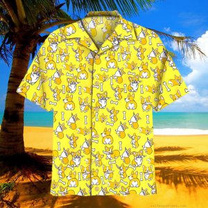 Hippie Hawaiian Shirts for Men Women Summer Button Down Mens Hawaiian Shirt