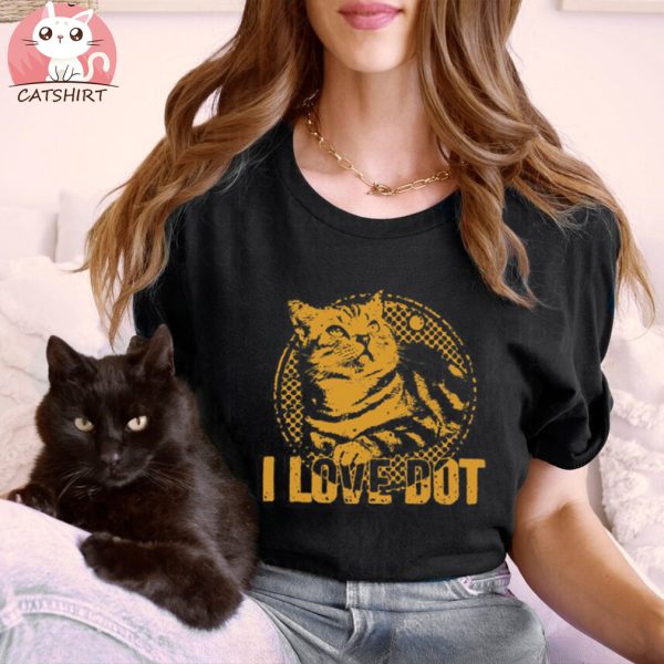 I Love Dot Cute Cat International Dot Day T shirt