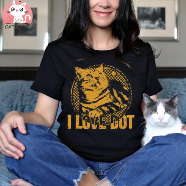 I Love Dot Cute Cat International Dot Day T shirt