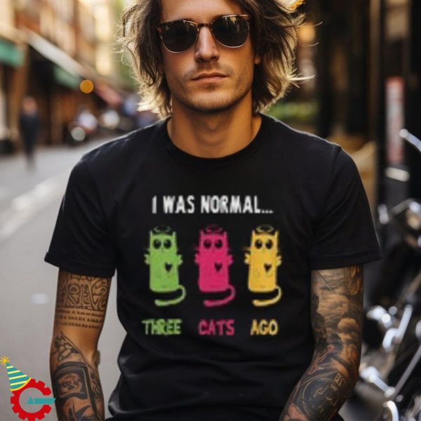 I Was Normal three Cats Ago, Cat Lover t shirt, Cat Lady T Shirt, Crazy Cat lady T Shirt